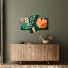 Kép - Geometrikus természeti minták (90x60 cm)