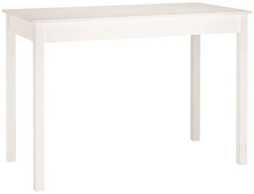 fehér tömör fenyőfa ebédlőasztal 110 x 55 x 75 cm