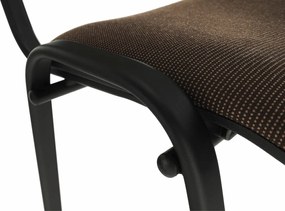 Irodai szék, barna, ISO NEW