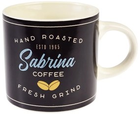 Antracitszürke-krémszínű kerámia bögre 350 ml Sabrina – Rex London