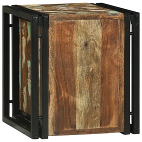 Borállvány 34.5x35x39 cm Tömör újrahasznosított fa