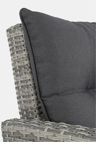 Szürke műrattan hatszemélyes kerti lounge szett Ariel – Bizzotto