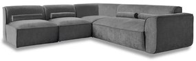 Szürke sarokkanapé (bal oldali) Flex Felix – Miuform