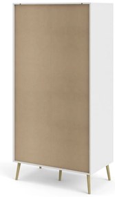 Oslo fehér ruhásszekrény, 99 x 200 cm - Tvilum