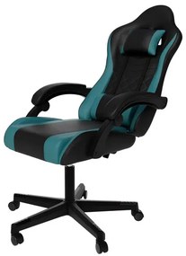 Juskys HyperSeat irodai szék - fekete/türkiz