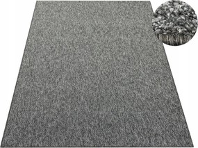 Szoba Nappali Szőnyeg Hurokszürke Grafit Filc Érme 200x400 cm