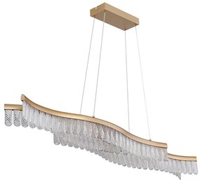 Globo 67348HG - LED Csillár zsinóron JULIET LED/35W/230V 3200K arany