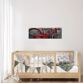 Kép - Történelmi kerékpár (órával) (90x30 cm)