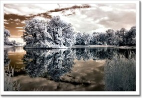 Poszterek keretben 60x40 Sziget a tavon