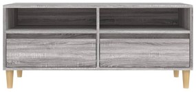 szürke sonoma színű szerelt fa TV-szekrény 100x34,5x44,5 cm