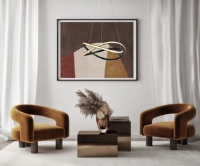 Italux modern függeszték rumio fekete itxpnd-23917-bk