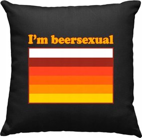 I’m Beersexual párna – Sörhumor Fekete