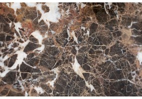 Barna-natúr színű márvány dohányzóasztal 90x90 cm Brooksville - Rowico