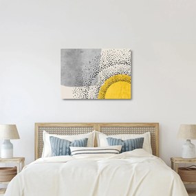 Üveg kép - N⁰3 strand absztrakt festménye (70x50 cm)