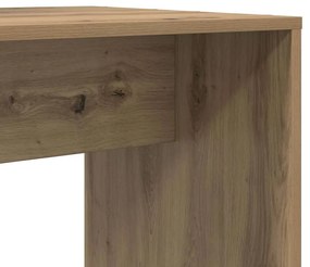 Asztal polcokkal kézműves tölgy 138.5 x 55 x 143 cm Faanyag