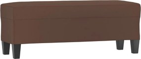 vidaXL barna műbőr pad 100 x 35 x 41 cm