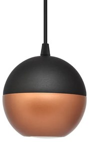 LED Csillár zsinóron MIDWAY 1xGU10/4,8W/230V fekete/réz