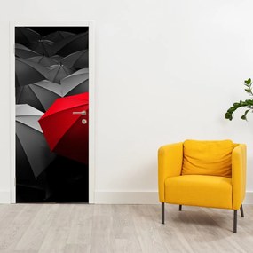 Fotótapéta ajtóra - Nyitott esernyők (95x205cm)