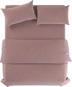 Törtrózsaszín kétszemélyes len ágyneműhuzat 200x200 cm Blush – Native Natural
