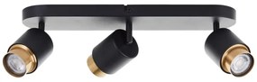 Brilliant - COVELO LED spotlámpa 3xGU10/5W/230V fekete/arany