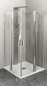 Polysan Zoom Line zuhanykabin 100x100 cm négyzet króm fényes/átlátszó üveg ZL5416