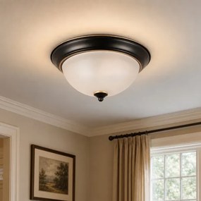 BRILAGI - Mennyezeti lámpatest FRESCO 2xE27/40W/230V átm. 28 cm fekete/arany