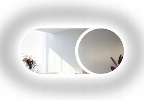 Apollo LED-es megvilágított fürdőszobai tükör 198x90