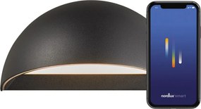 NORDLUX 2019001003 ARCUS SMART Modern Kültéri Fali Lámpa Fekete LED IP54