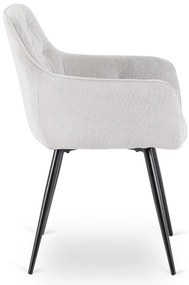 Szövet Étkezőszék Szürkés Bézs Színben. MODESTO