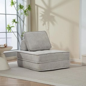 CALMERO kinyitható, multifunkciós kanapé – világosszürke