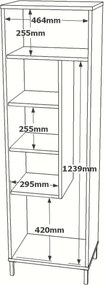 Konyhaszekrény, 50,4 cm – Dy1-W