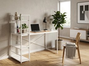 Íróasztal MAX 4.0 polcokkal 120x44 cm, fehér