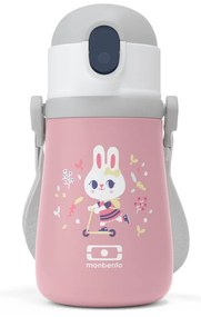 Stram Bunny rózsaszín gyerek termosz, 360 ml - Monbento