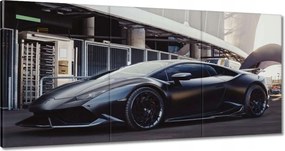 Vászonkép 180x90 Fekete sportautó