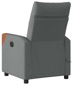 vidaXL Masszázs Fotel Sötétszürke 69 x 86 x 100 cm szövet