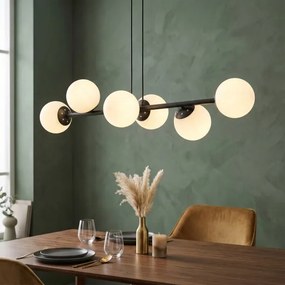 Brilagi - Függesztett csillár MALONY 6xE14/20W/230V fekete
