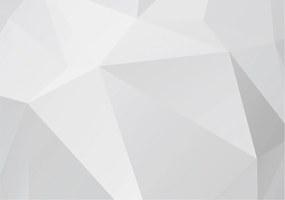 Divatos Flizelin Tapéta Ragasztóval Fali 3D Szürke háromszögek 208x146 Ragasztó