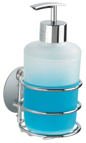 Turbo-Loc® folyékony szappanadagoló, Wenko, 7,5 x 16,5 cm, rozsdamentes acél / polipropilén, ezüst / fehér