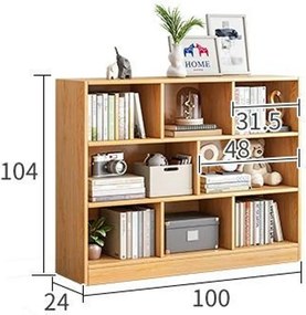 Könyvespolc 80x24x180cm fehér VP04