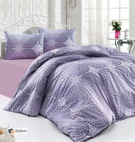 Pamut lepedők Luxor lila TiaHome - 1x Párna 90x70cm, 1x Paplan 140x200cm