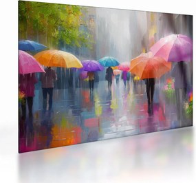 Üveg kép - Esős nap (70x50 cm)