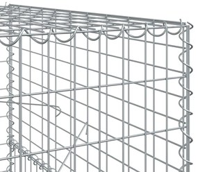 horganyzott vas gabion kosár fedéllel 500 x 100 x 150 cm