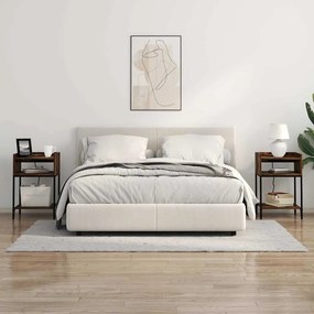 Éjjeliszekrény polcokkal Füstölt tölgy 40 x 40 x 61 cm Faanyag