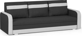KONRAD Háromszemélyes kinyitható kanapé Sötétszürke/fehér