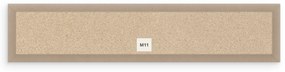 Bársony kárpitozott panel - Téglalap - 60x15cm Szín: Világoskék