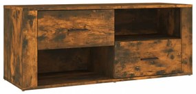 füstös tölgy színű szerelt fa TV-szekrény 100 x 35 x 40 cm