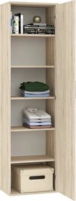 KLARA Egyajtós Polcos Szekrény Sonoma Színben