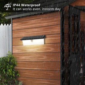 Brilagi - LED napelemes fali lámpa szenzorral SUN RAY LED/6W/3,7V 2200 mAh IP44