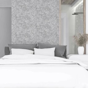 Arthouse Signature 1 Liquid Marble fehér-szürke márvány mintás fémhatású papír tapéta – 693901