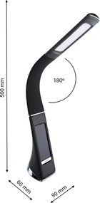 LED Dimmelhető asztali lámpa kijelzővel GALA 1xLED/6W/230V